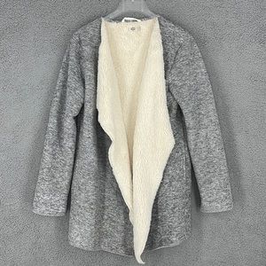 UGG Abriana gray open front cardigan sweater, Medium